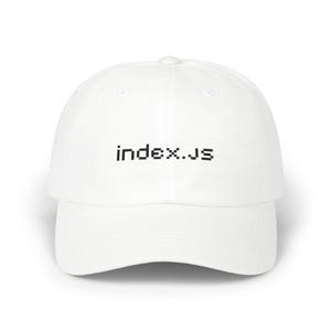 Bullshit Coder Index.js Developer Dad Hat, Embroidered Adjustable Baseball Cap | Retro & Vintage