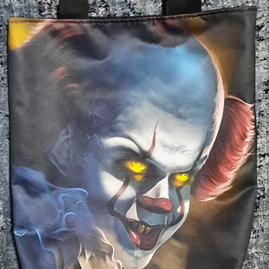 Borsa tote da clown spaventoso