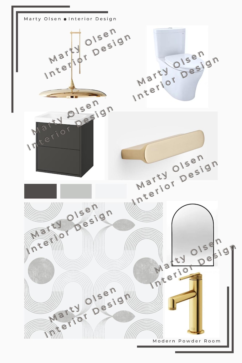 Interior Design Package Bathroom - Etsy
