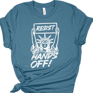Hands Off Protest Shirt, Trendy Political Protest Shirt, Political Activism Tee, Medicaid Social Security, Free Speech Environmental Rights