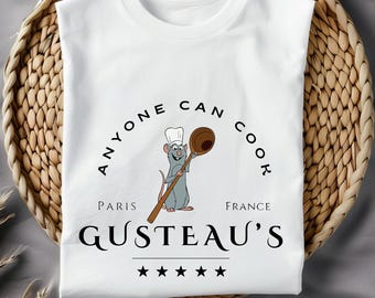Chef Ratatouille Shirt: Pixar Remy, Anyone Can Cook