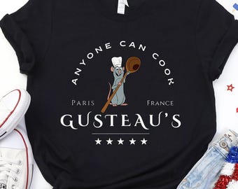 Chef Ratatouille Shirt: Anyone Can Cook, Pixar Remy Tee