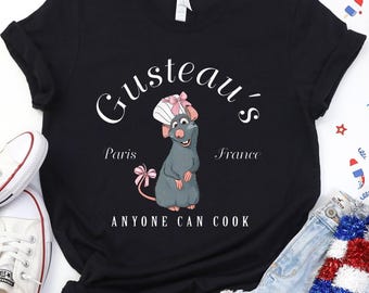 Gusteau&#39;s Ratatouille Shirt: Chef Remy, Anyone Can Cook