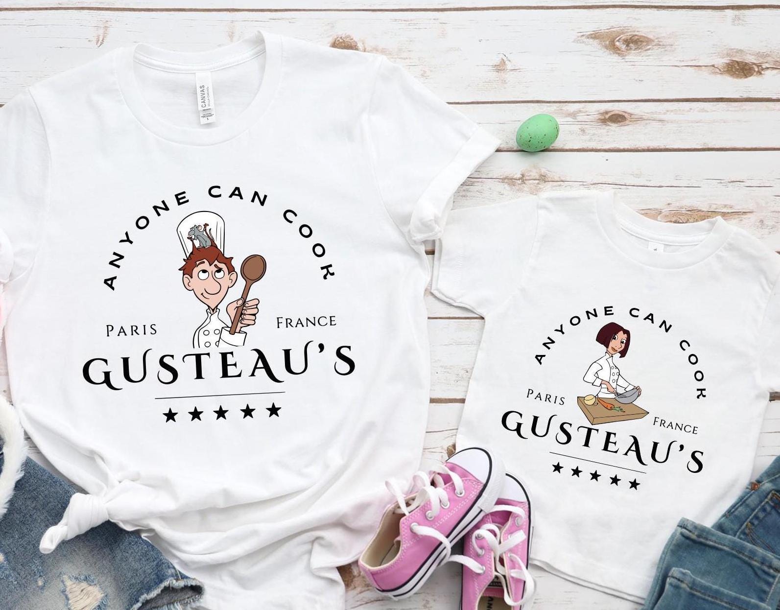 Chef Ratatouille Shirt: Pixar Remy, Gusteau's Paris Trip