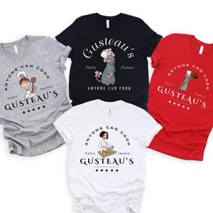 Chef Ratatouille Shirt: Pixar Remy, Gusteau&#39;s &#39;Anyone Can Cook&#39;