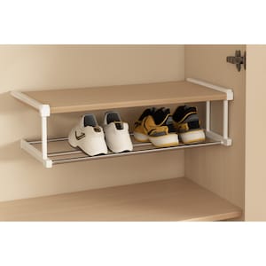 Retractable Shoe Rack - Adjustable Shoe Storage Rack for Home.