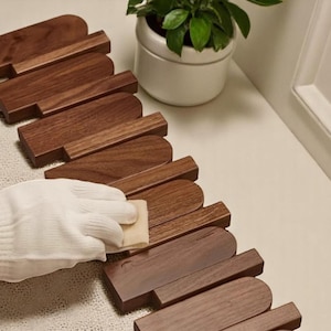 Piano Key Wall Hook – Solid Wood Coat & Hat Rack | Entryway Clothes Hanger | Wall Mounted No-Drill Hook for Hallway or Entrance.