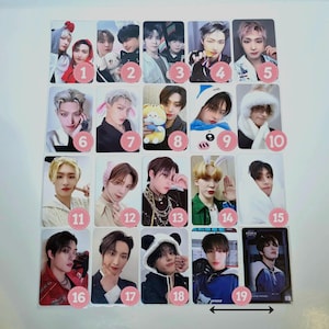 Cartões de fotos beneficentes de Kpop coreanos da ATEEZ OFFICIAL POBS pré-encomenda