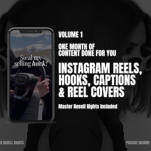 Instagram Vol 1 Reels, Captions, Hooks & Covers