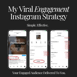 May include: A screenshot of an Instagram post insights page showing the reach, impressions, and interactions of a post. The post is about 2025 predictions for digital products. The post has reached 37,063 accounts and received 5,355 interactions.