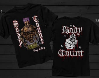 D D P Svcs.-New printed T-shirt - BODY COUNT- - size : S,M ,L,XL,2-3-4-5-6-7XL