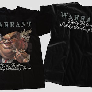 80's WARRANT バンドTシャツ 80s Warrant Dirty Rotten Filthy Stinking Rich Glam Metal