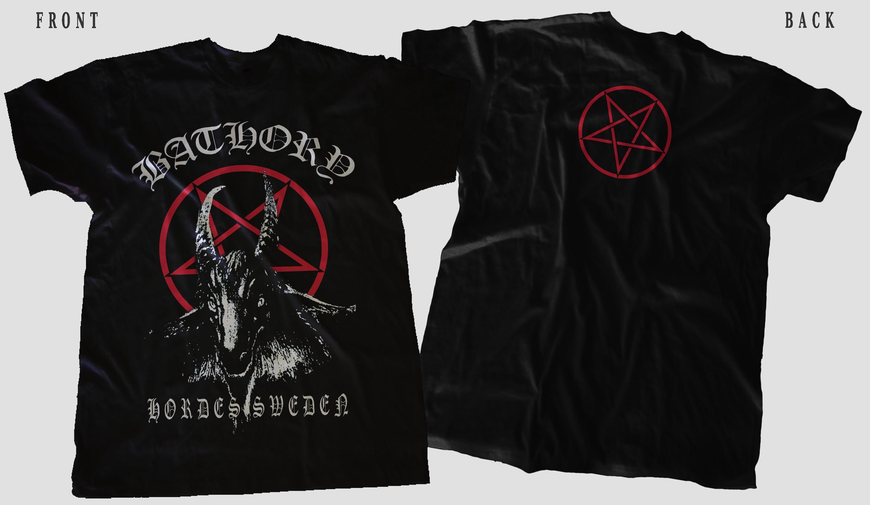 Bathory Goat 2011 T-shirt Girlie Vintage Size L, venom, black metal