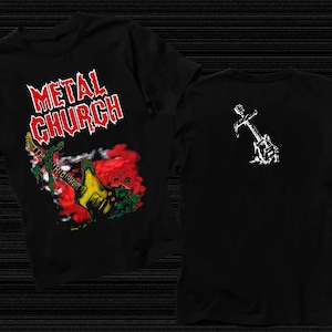 D D P Svcs.-Neu bedrucktes T-Shirt -METAL CHURCH - Größe: S, M, L, XL, 2-3-4-5-6-7XL