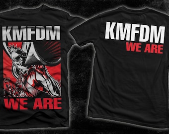 D2D - New Printed T-shirt -KMFDM- KUNST- Quake - Let the Planet
