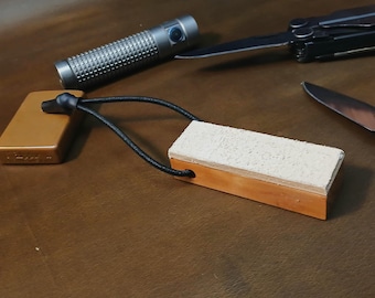 Small Travel Leather Honing Strop for Sharpening