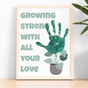 Vatertags-Handabdruck-Kunst-Geschenk von den Kindern Vorschul-Handabdruck-Handabdruck-Handwerk für Kleinkind-Geburtstags-Andenken für Eltern-Kindertagesstätten-Erinnerungsbuch-Aktivität