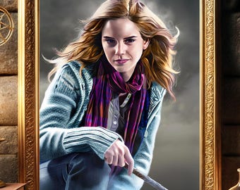 Hermione Poster: Witch Aesthetic Magic Room Decor (Digital Download)