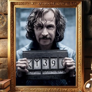 Sirius Prisoner Poster: Wizard Black Art Print (Digital Download)