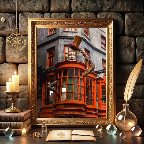 Weasley Wizard Shop Poster: Whimsical Twins Art (digital Download