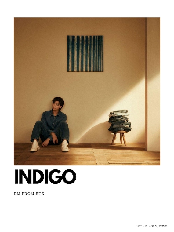 BTS Solo Album Cover Art - Indigo by RM - Etsy