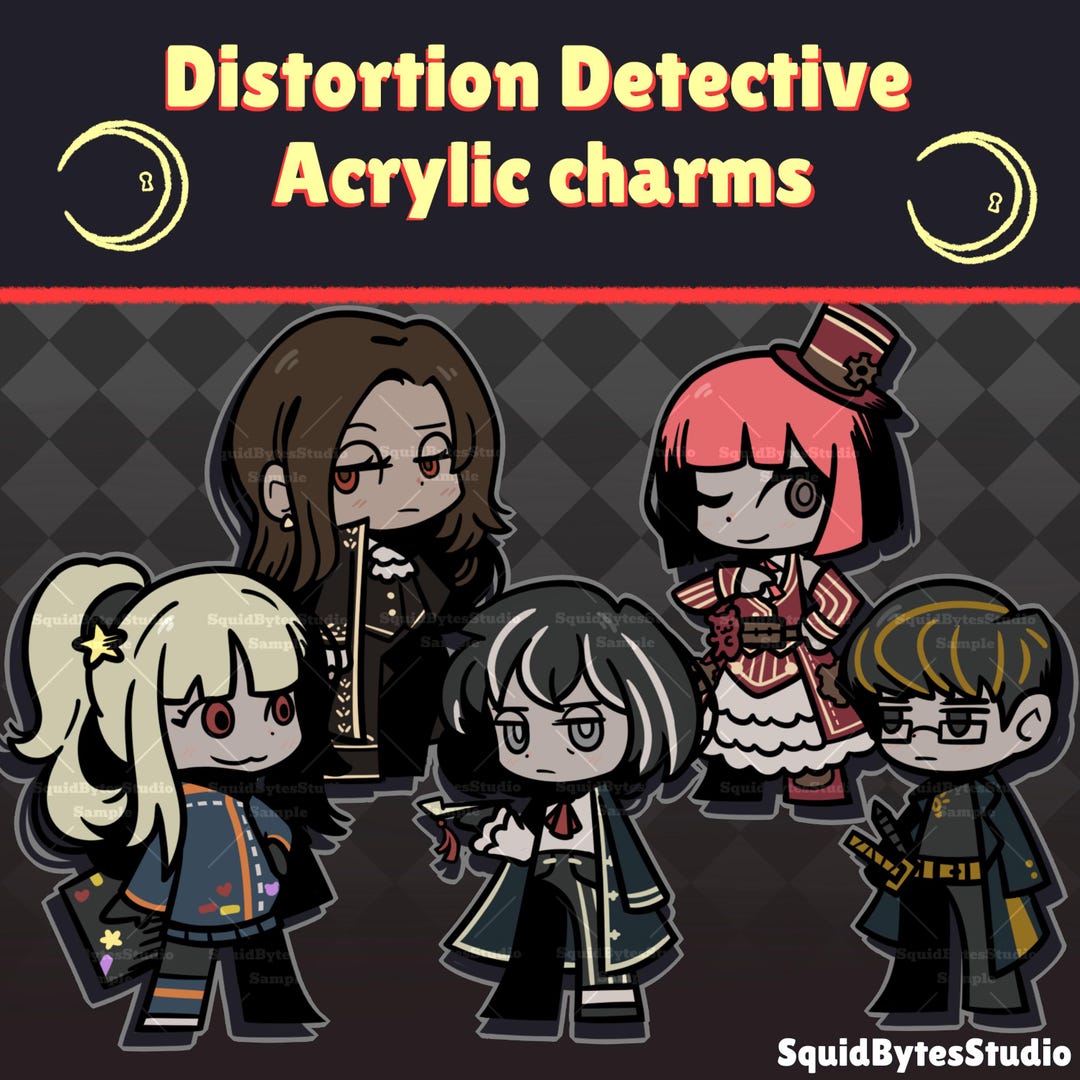 Distortion Detective Acrylic Charms [in Stock] - Etsy