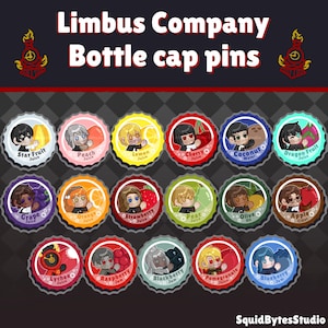 Limbus Company Bottlecap Buttons [In-Stock]