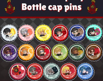 Limbus Company Bottlecap Buttons [In-Stock]