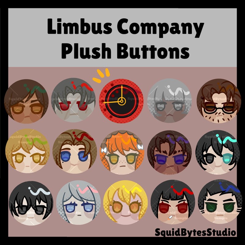 Limbus Button Limbus Company Plush - Etsy