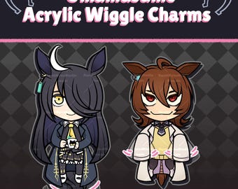 Umamusume Wiggle Charms | Agnes Tachyon + Manhattan Cafe [In Stock]