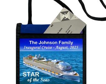 Personalized Royal Caribbean Cruise Lanyard: Seapass Card Holder