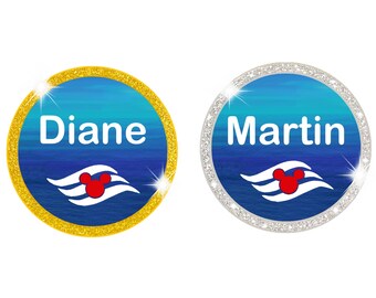 Personalized Disney Cruise Name Magnets, 2 sizes, cabin decor, memento, souvenir