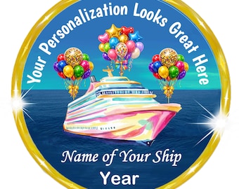 Personalized Cruise Magnet,  Carnival, Royal Caribbean, MSC, Celebrity, Norwegian, Holland America, Virgin Voyages, cabin decoration