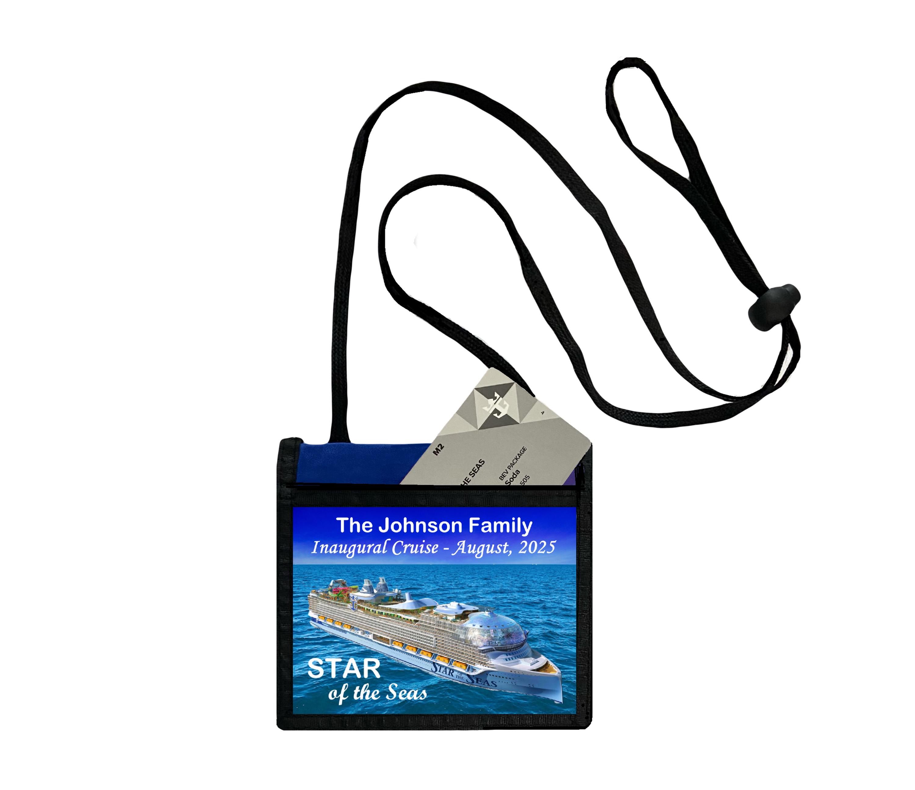 Personalized Royal Caribbean Cruise Lanyard: Seapass Card Holder