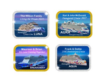 Norwegian NCL Cruises Personalized Door Magnet: ALL SHIPS, birthday, anniversary, spring break, first cruise, graduation, cabin decorations