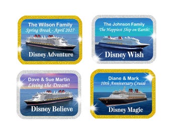 Disney Personalized Cruise Door Magnet: 4 Sizes, ALL SHIPS