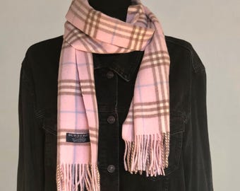 Burberry Pink Scarf New - Etsy