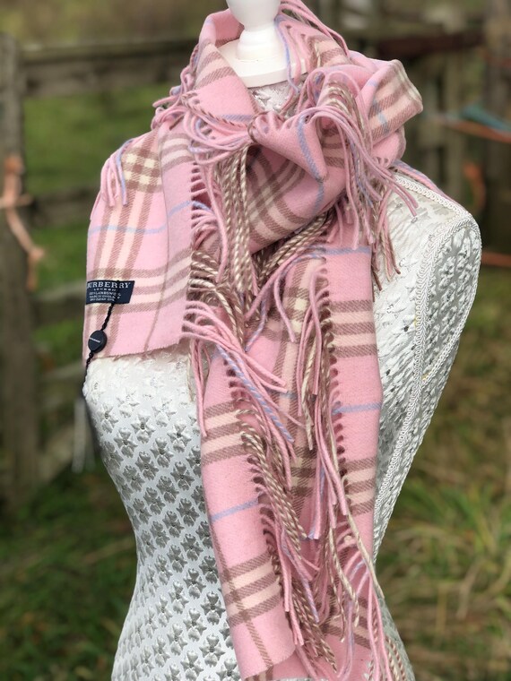 Burberry Pink Happy Scarf New - Etsy