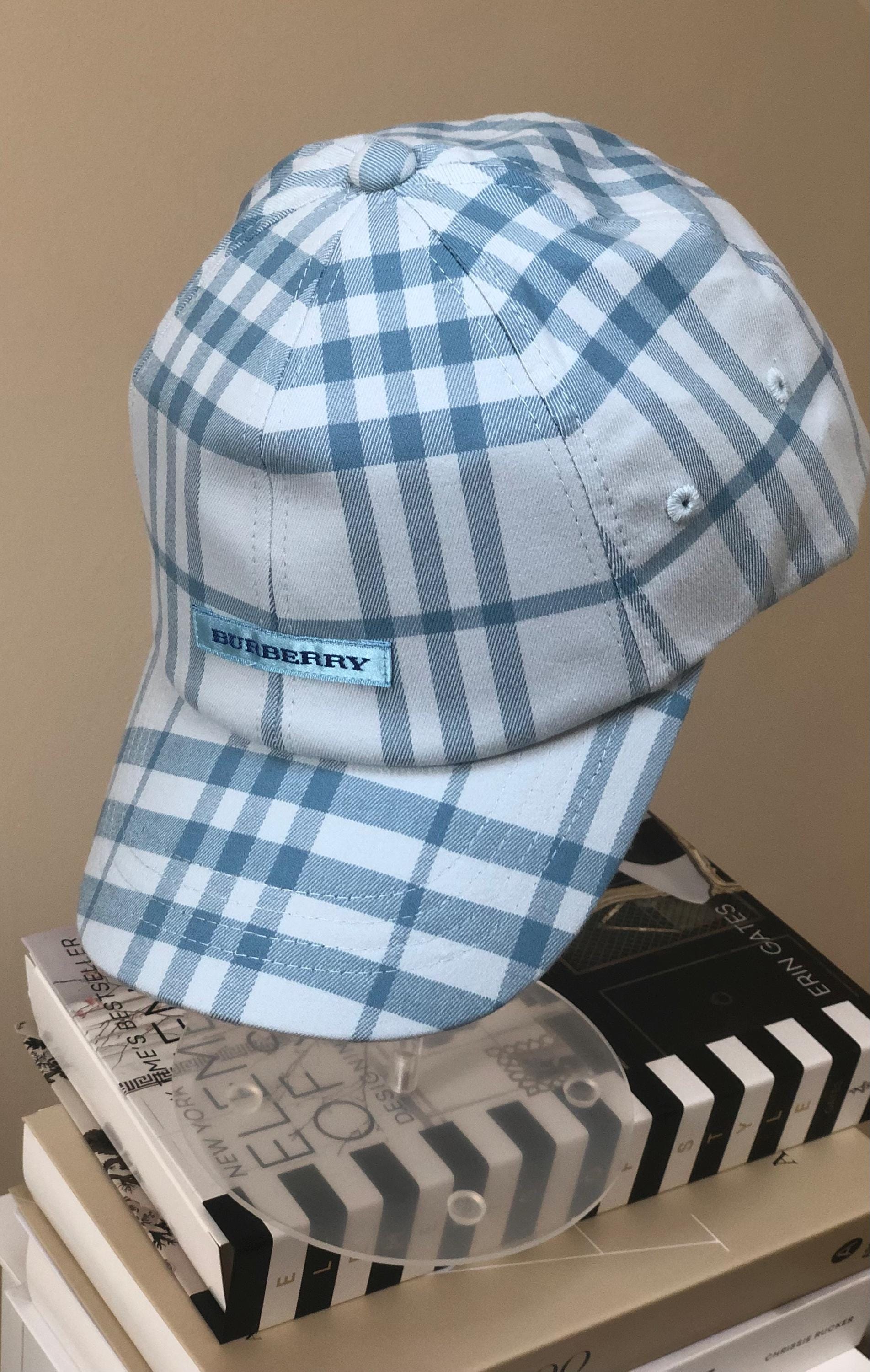 Vintage Blue Burberry Baseball Cap Brand New - Etsy