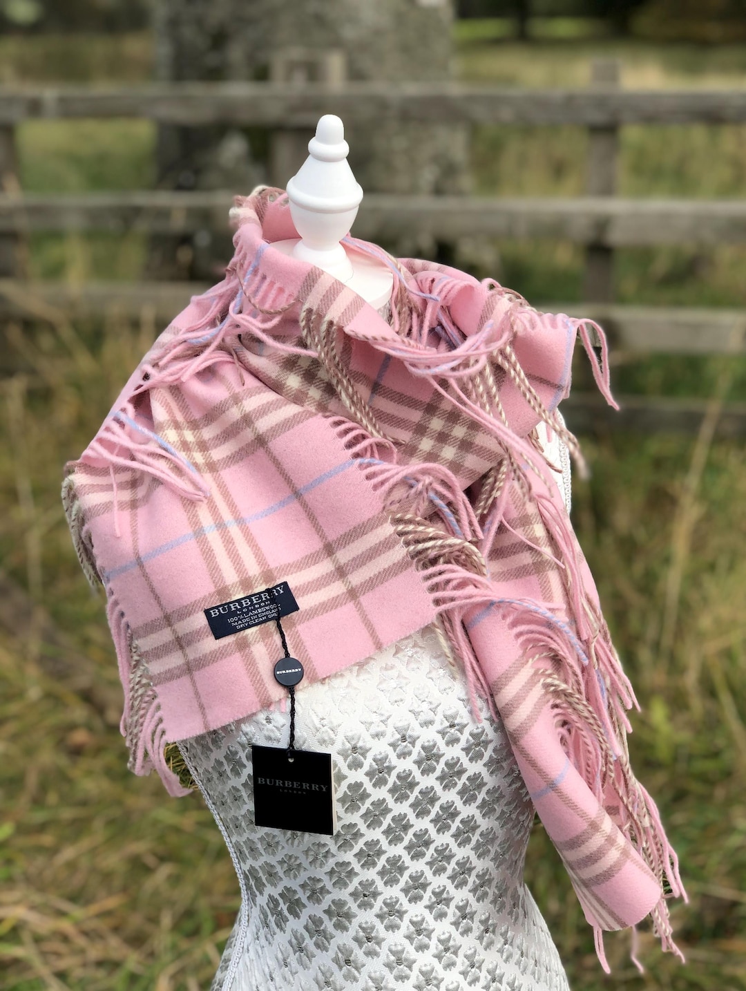 Burberry Pink Happy Scarf New - Etsy