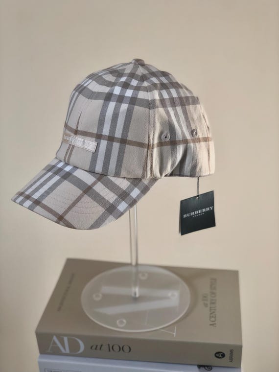 Brand New Burberry Beige Plaid Cap Burberry London Nova Check Ball Cap Snapback Hat Beige Plaid  main image 2