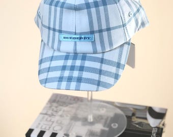 Vintage Blue Burberry Baseball Cap Brand New - Etsy