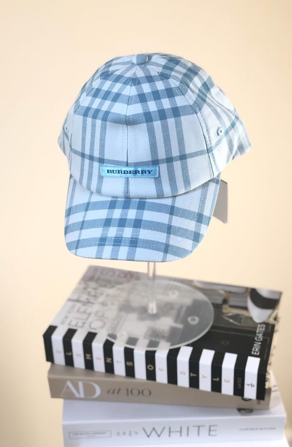 BURBERRY BLUE LABEL Casquette❤︎海外Girl Vintage Blue Burberry Baseball Cap Brand New - Etsy