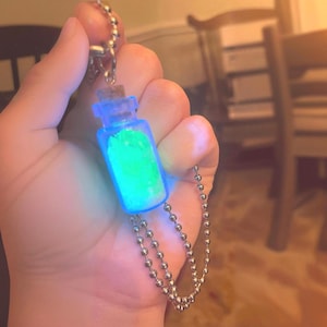 Uranium glass necklace