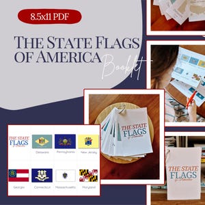 The State Flags of America Booklet Activity Geography Social Studies Resource Homeschool