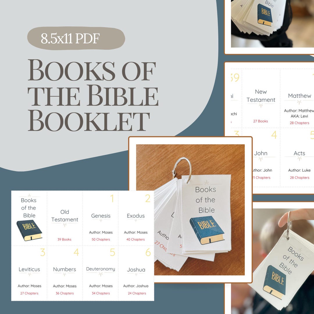 Books of the Bible Booklet Christian Activities Learning Resource ...