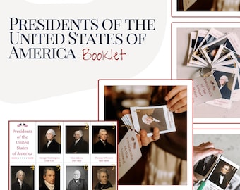 Präsidenten der USA Mini-Broschüre: Geschichte der USA und Sozialkunde (Digitaler Download)