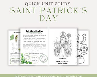 Saint Patrick's Day Quick Unit Study