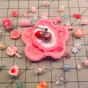 Handmade Kawaii Pancake Stack Keychain Charm