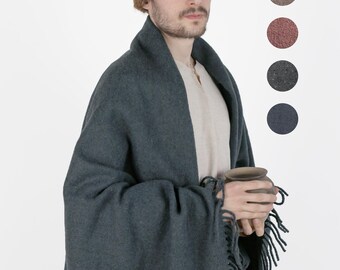 TWILL MERINO CLOAK | Viking cape, medieval blanket, Viking coat, Roman cloak, Celtic shawl, historical costume, 100% pure European wool